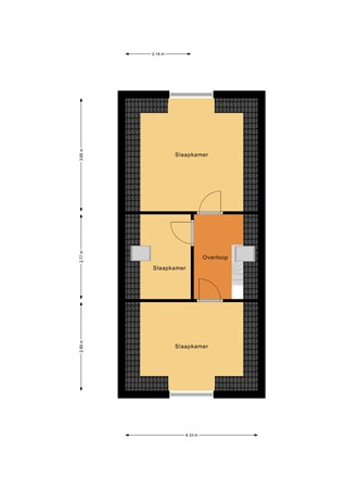 Floorplan - Marthinus Steynstraat 68, 3312 EN Dordrecht